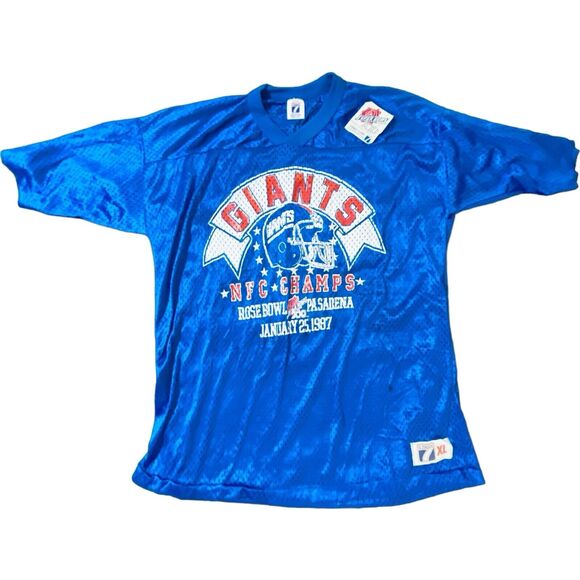 Vtg Deadstock New York Giants Football Jersey NFC Champions 1987 Logo 7 NWT - Picture 1 of 13